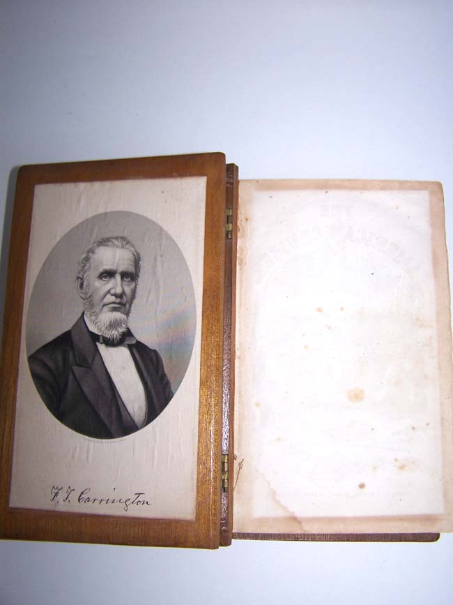  A rare 19th century carved Wood Three Piece Book Cover for "The American Cruisers Own Book" by Capt. George Little, 1846. — image 4